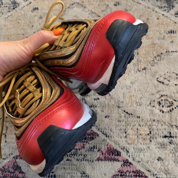 Nike Air Max 97 'Gold Sequin' Sneakers - Picture 8 of 11